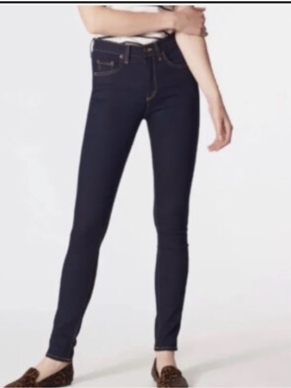 Veronica Beard Dark Indigo Blue Denim Kate 10 Skinny Jeans